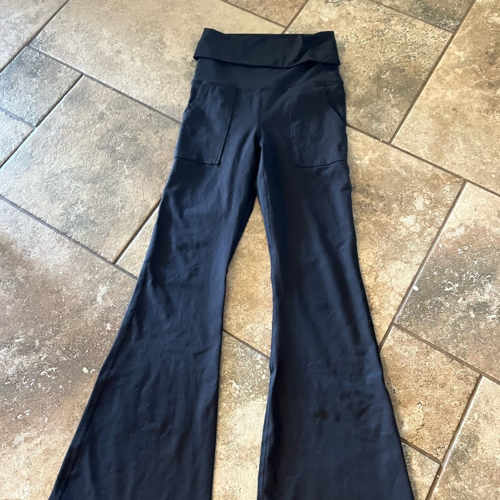 Aerie Black Flared Leggings